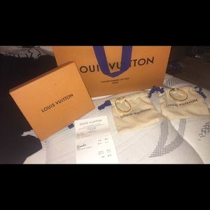 Louis Vuitton gold hoop earrings